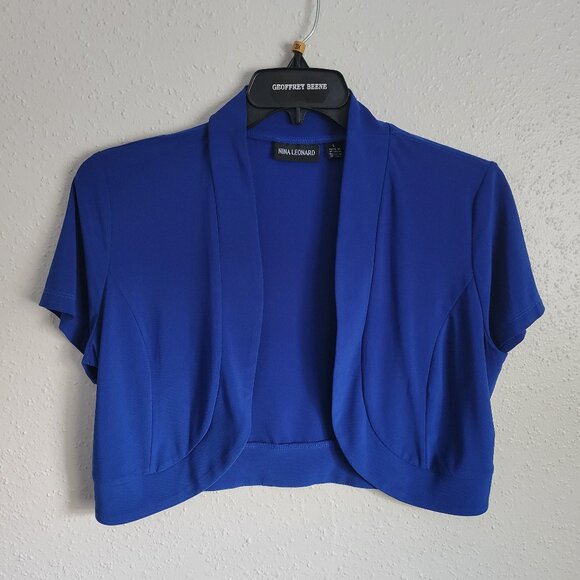 Nina Leonard Blue Top - Picture 1 of 7